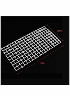 Generic 6 PCS Aquarium Divider Filter Tray Egg Crate Fish Tank Bottom Isolation, White, 30 cm x 15cm  - Image 5