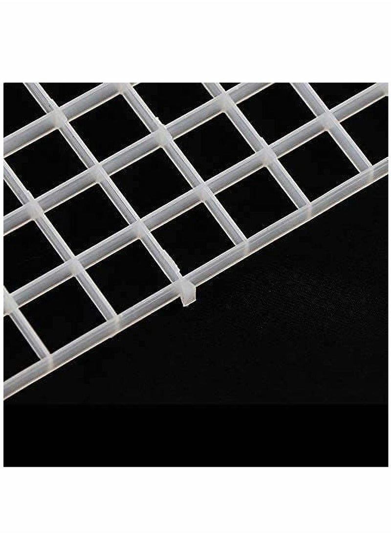 Generic 6 PCS Aquarium Divider Filter Tray Egg Crate Fish Tank Bottom Isolation, White, 30 cm x 15cm  - Image 4