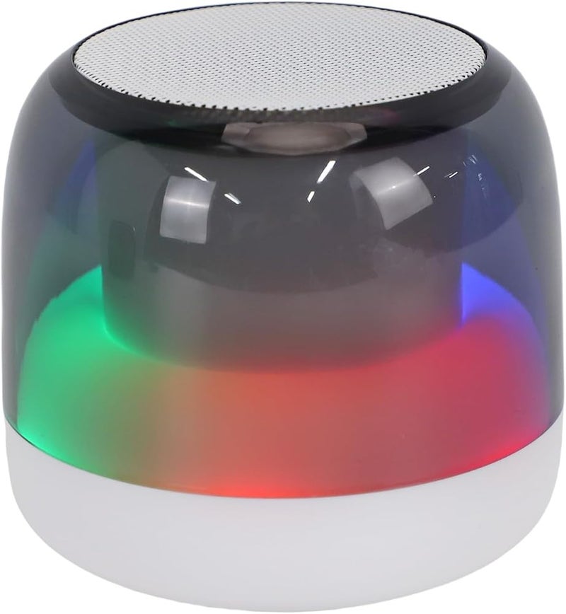 Bewinner Mini Bluetooth Speaker 5W HD Sound, TWS Pairing, RGB Light Show, Compact 3.2" Design with USB/TF Playback - Portable for Indoor/Outdoor Use (White) - Image 1