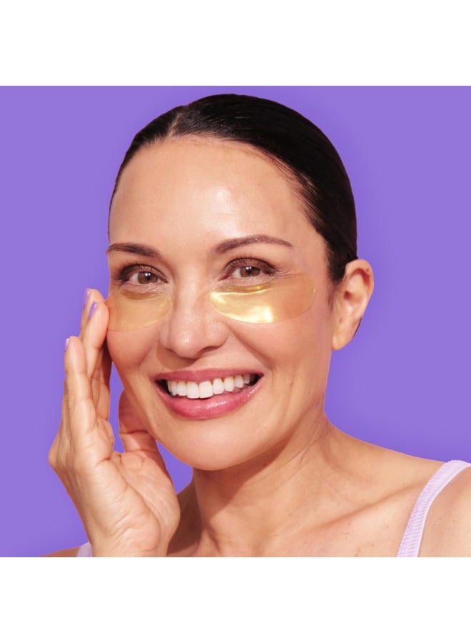 MCoBeauty Age Resist Active Gold Hydrogel Night Repair Eye Patches - Brightening & De-Puffing With Collagen & Hyaluronic Acid - Vegan, Cruelty Free Skin care - Image 2