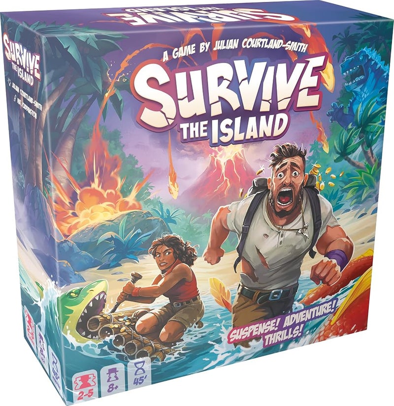 Asmodee Zygomatic Survive: The Island Thrilling Escape Adventure with New Monsters! Fun Strategy Game for Kids & Adults, Ages 8+, 2-5 Players, 45 Mins - Image 1