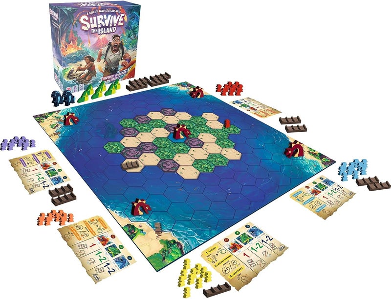 Asmodee Zygomatic Survive: The Island Thrilling Escape Adventure with New Monsters! Fun Strategy Game for Kids & Adults, Ages 8+, 2-5 Players, 45 Mins - Image 3