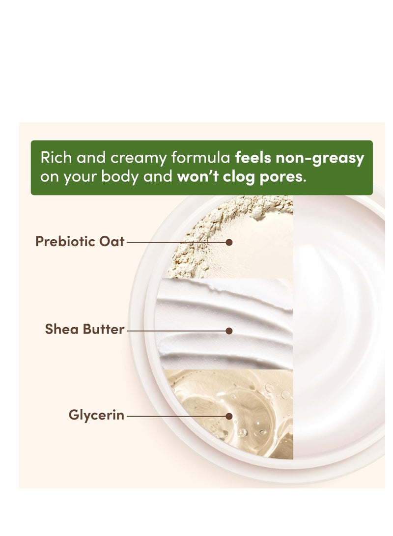 Aveeno Aveeno Daily Moisturizing Cream with Prebiotic Oat & Shea Butter, Body, Face & Hand Cream for Normal to Dry, Sensitive Skin Hydrates for 48 Hours, Fragrance Free & Non-Comedogenic, 20 Oz - Image 2