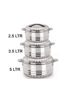 Feelings STAINLESS STEEL HOT POT 2500+3500+5000ML -3PC SET  - Image 2