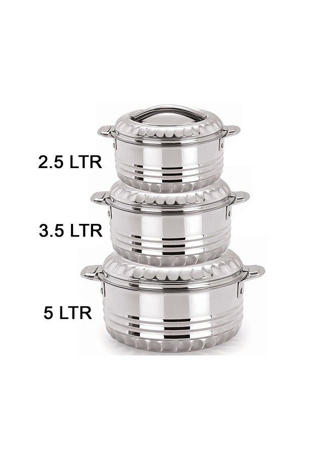 Feelings STAINLESS STEEL HOT POT 2500+3500+5000ML -3PC SET  - Image 2