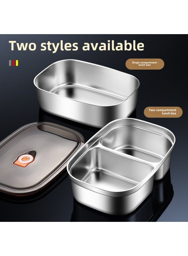 Lunch Box Office Worker 316 Stainless Steel Microwave Oven Compartment Lunch Box Lunch Box Fresh-keeping Box Student Special Insulation Bag-Specifications:316 Steel Microwave Oven ]  - Image 4