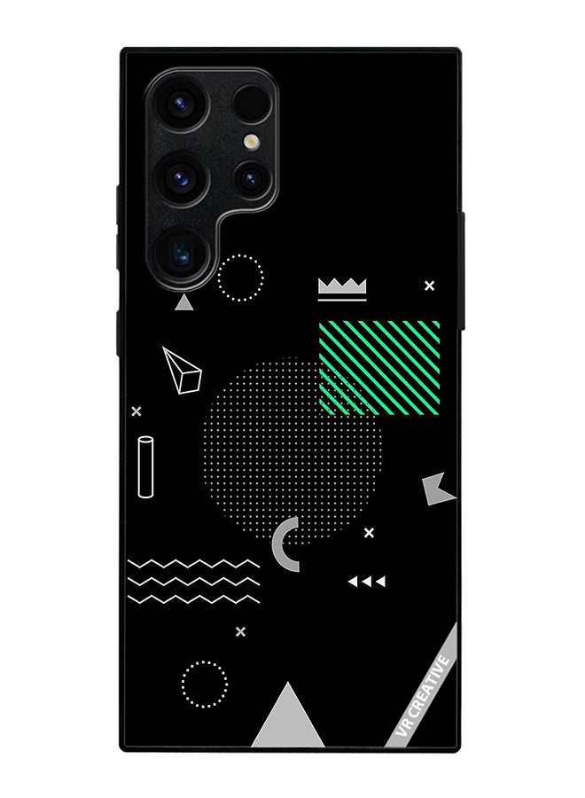 Protective Case Cover For Samsung Galaxy S25 Ultra Geometric S Design Multicolour