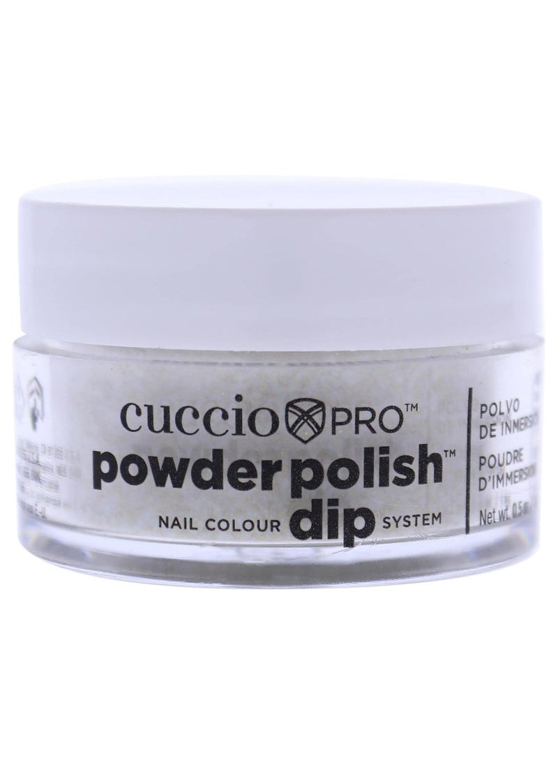 Cuccio Pro Powder Polish Nail Colour Dip System - Gold Glitter by Cuccio Colour for Women - 0.5 oz Nail Powder 