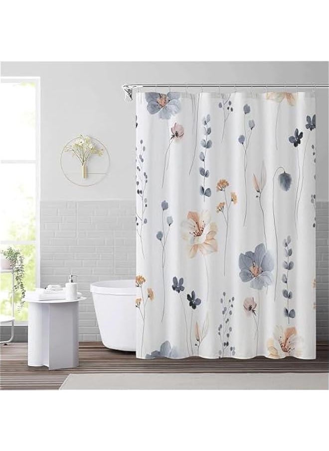 HOOKOR Shower Curtains for Bathroom Boho Decor Extra Long Shower Curtains 71 x 71 Mid Century Modern Spring Abstract Colorful Bath Curtain, Brighten Up Your Bathroom (Style 2)  - Image 1