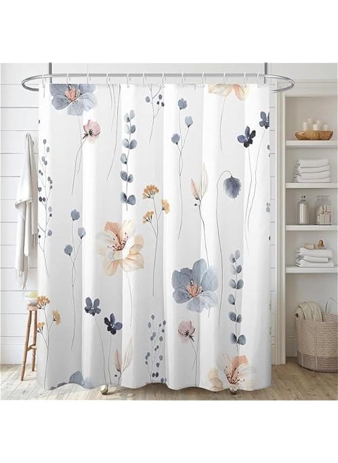 HOOKOR Shower Curtains for Bathroom Boho Decor Extra Long Shower Curtains 71 x 71 Mid Century Modern Spring Abstract Colorful Bath Curtain, Brighten Up Your Bathroom (Style 2)  - Image 5