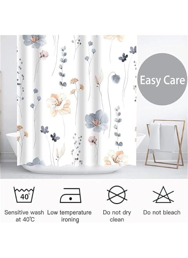 HOOKOR Shower Curtains for Bathroom Boho Decor Extra Long Shower Curtains 71 x 71 Mid Century Modern Spring Abstract Colorful Bath Curtain, Brighten Up Your Bathroom (Style 2)  - Image 4