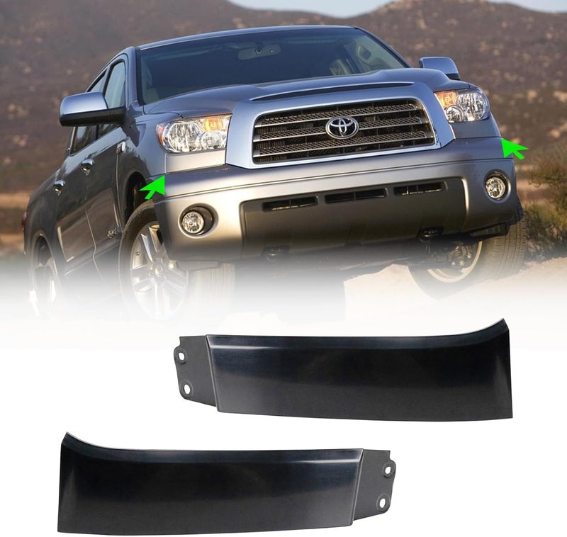 Wocch Front Bumper Grille Headlight Filler Trim Panels for Toyota - Image 1