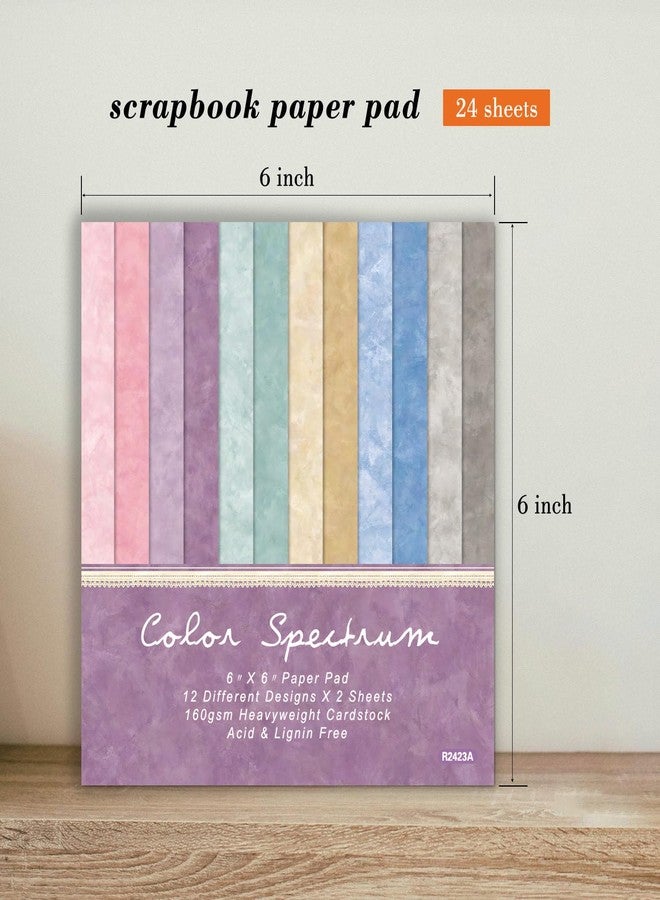 EAMOTOL 24 Sheets Scrapbook Paper Pad Cardstock, 6 x 6 Inch Colorful Decorative Decoupage for Card Making Folded Material Gift Wrapping Junk Journals Supplies DIY Crafts Photo Album - Image 3