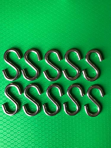 Tri Surge S Hook - Marine Grade 316 Stainless Steel 1.56" Long, 5/32" Thick Metal Hook for Hanging and Utility Use (10) S-Gancho - Image 3
