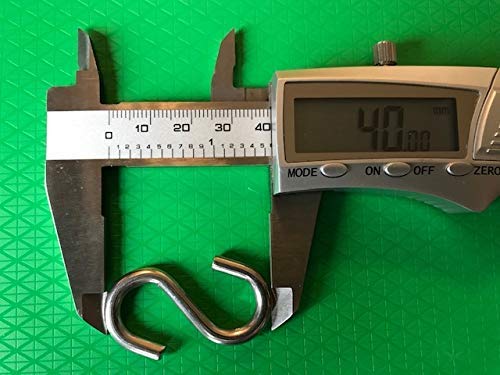 Tri Surge S Hook - Marine Grade 316 Stainless Steel 1.56" Long, 5/32" Thick Metal Hook for Hanging and Utility Use (10) S-Gancho - Image 5
