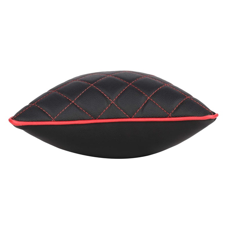 AUTOFIT Premium Black and Red Double Quilted Car Cushion Set of 2 Universal for All Cars - Image 5