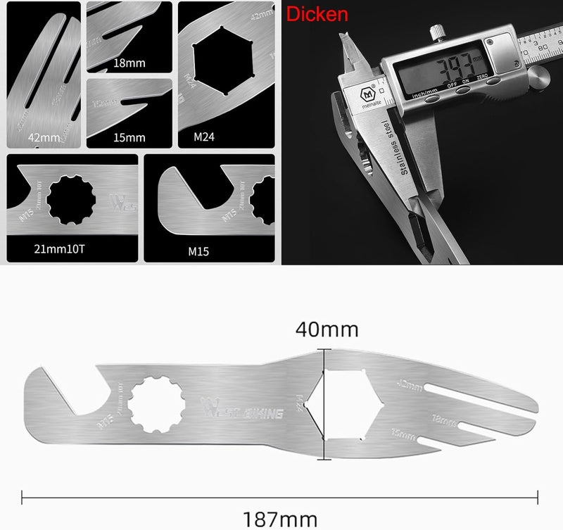 KMRDND Bicycle Brake Disc Straightening Tool - Rotor Truing Fork and Brake Disc Adjuster - Image 3
