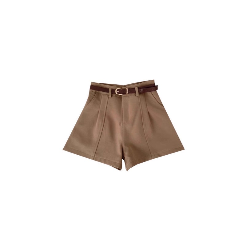 High Waist Straight Leg Shorts for Women 2025 Summer Fall Korean Style - Image 5