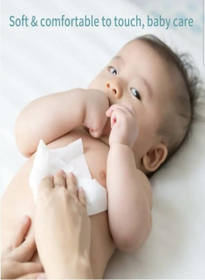 Richtots Premium Mini Baby Wipes Disposable Portable Pocket Water Wipes Baby Skin Care Wet Tissue Travel Children Baby Hand & Face Baby Sanitizing Cleansing/Moisturising For Fresh 8 Mini Pack (64 Wipes X 2 Pack) Random Cute Animals - Image 2