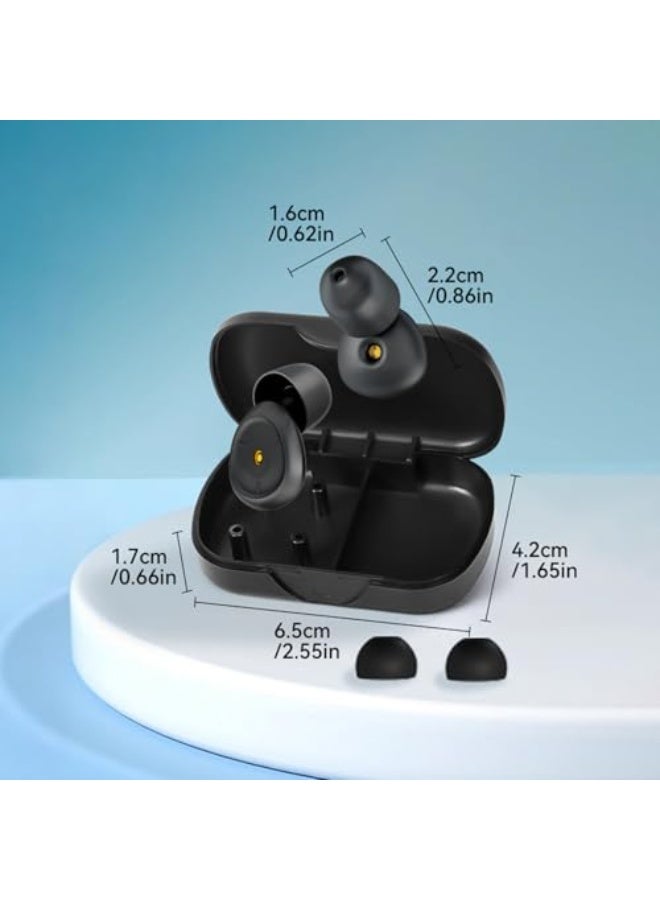 Aideli 3 Pairs Black Ultra Soft Silicone Earplugs for Sleep, Reusable Noise Cancelling Ear Plugs with Storage Box for Work, Travel, Study and Concerts - Image 3