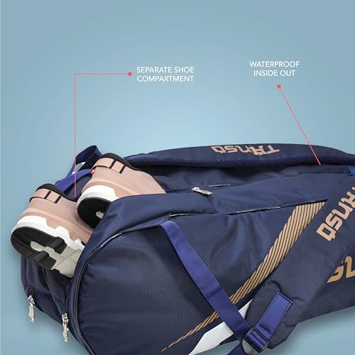 TANSO Windbender Full Graphite Ultra Light Weight Badminton Racquet with T-Blast Badminton Kit Bag (32 Lbs Tension, 680 mm Long, 77 Grams, Strung with Premium Strings) - Image 3
