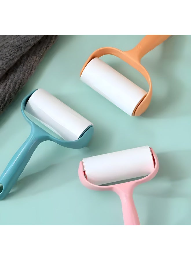 أسطوانة لاصقة لإزالة وبر وشعر الحيوانات الأليفة فائقة الالتصاق، سهلة الاستخدام رول لتنظيف الملابس والسجاد والأثاث ومقاعد السيارة، مزيل وبر وشعر للقطط والكلاب ومناسبة للاستخدام اليومي والسفر - Image 2