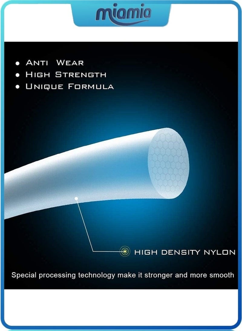ميأميأ خط صيد السمك الشفاف 500 متر من النايلون بخيط احادي لصيد السمك، سلك متين وشفاف - Image 4