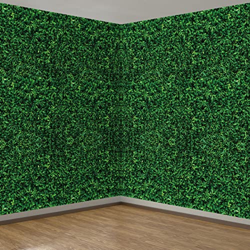 Tatuo 3 Pieces 54 x 108 Inches Jumbo Green Leaves Photography Leaf Backdrop 3D Waterproof Tree Leaves Background Photo Booth Prop Green Leaf Tablecloths for Baby Shower Birthday Party Decoration - Image 1