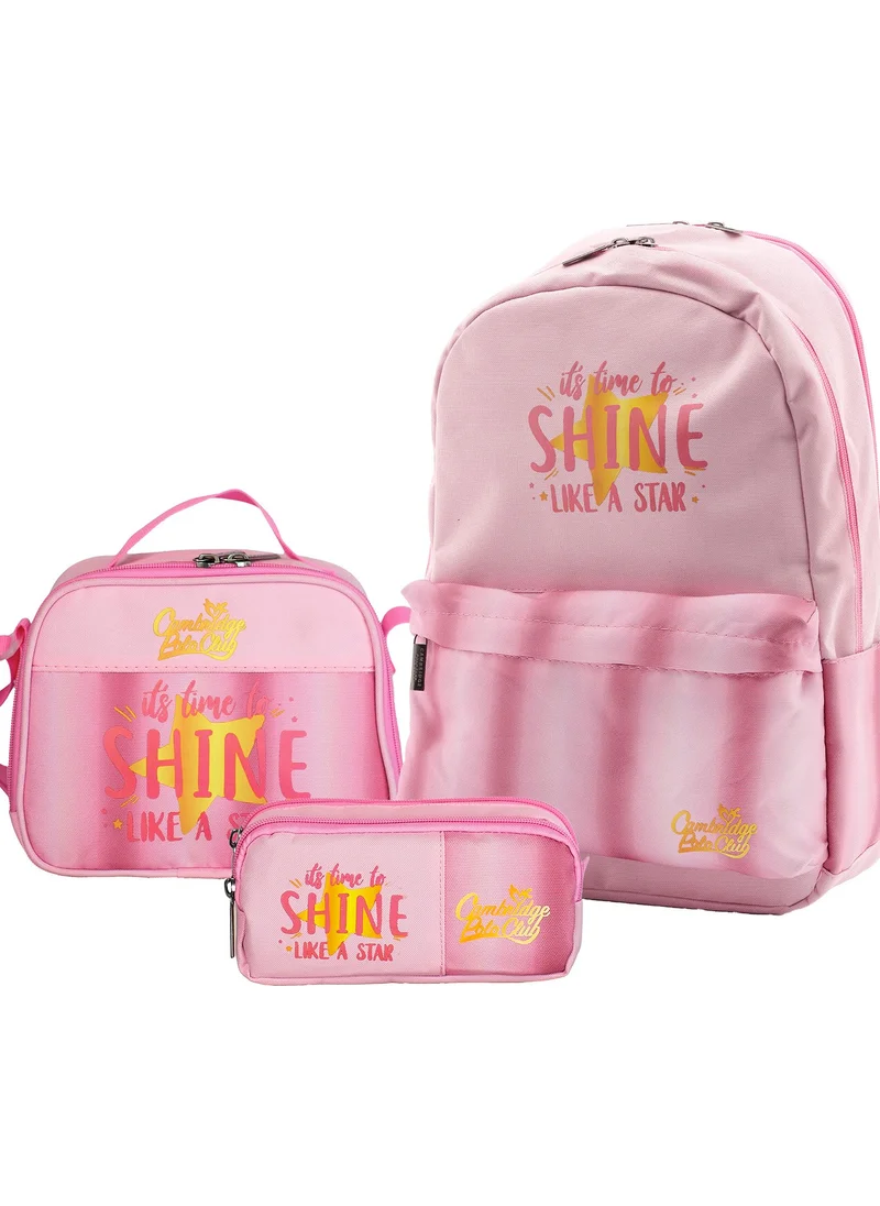 Cambridge Polo Club Star Double Main Compartment Children Primary School Bag Set