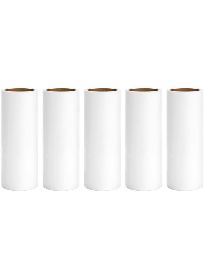 MINGRACE 4 inch Lint Roller Refills for Evercare Muji IKEA Bastis Amazon Lint Roller Replacement Refills 4 inch Extra Sticky 60 Sheets per Refill 5 Pack Total 300 Sheets (Inside Diameter 1-1/2 inch) - Image 1