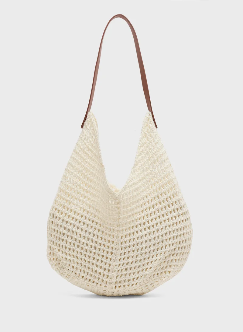 جينجر Crochet Design Tote Bag