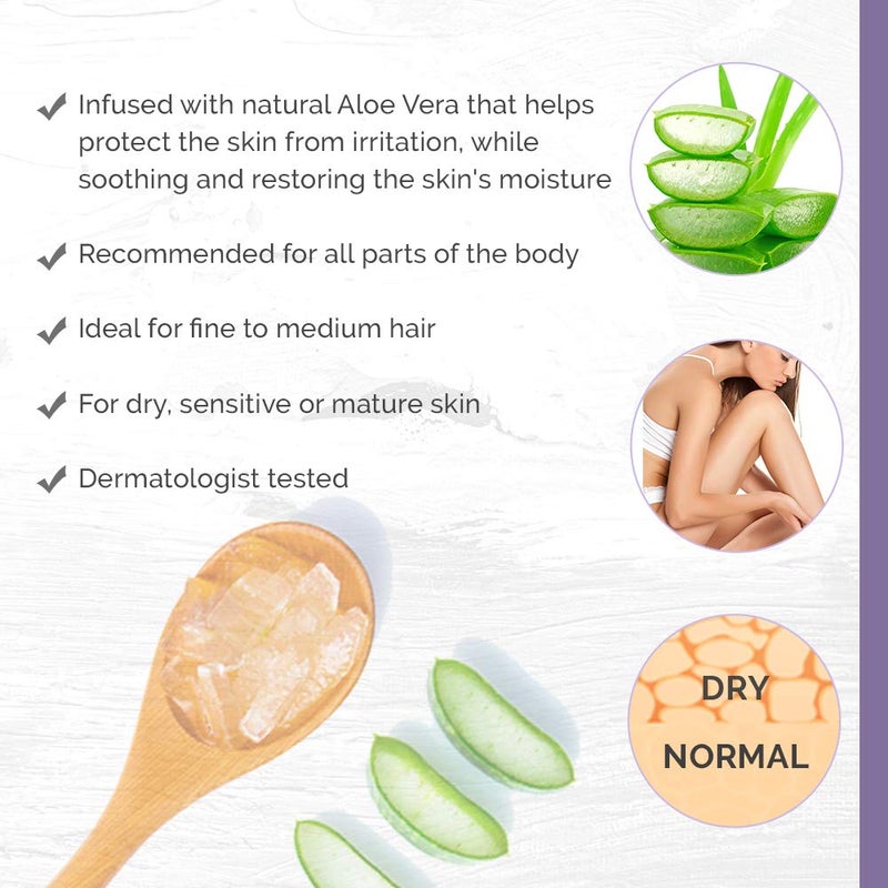 Satin Smooth Aloe Vera Hair Removal Wax 14oz. - Image 4