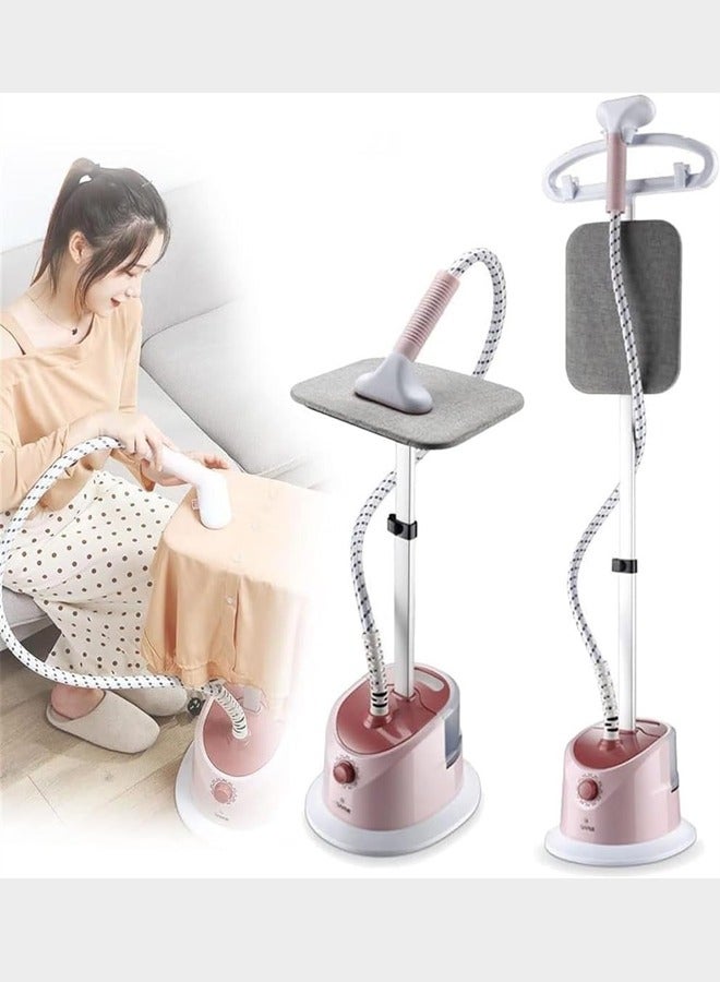 1800W Professional Standing Garment Steamer - Vertical Clothes Steamer for Wedding Dresses, Suits & Curtains - Powerful 9 Hole Poly Iron with 1.7L Water Tank  - Image 1