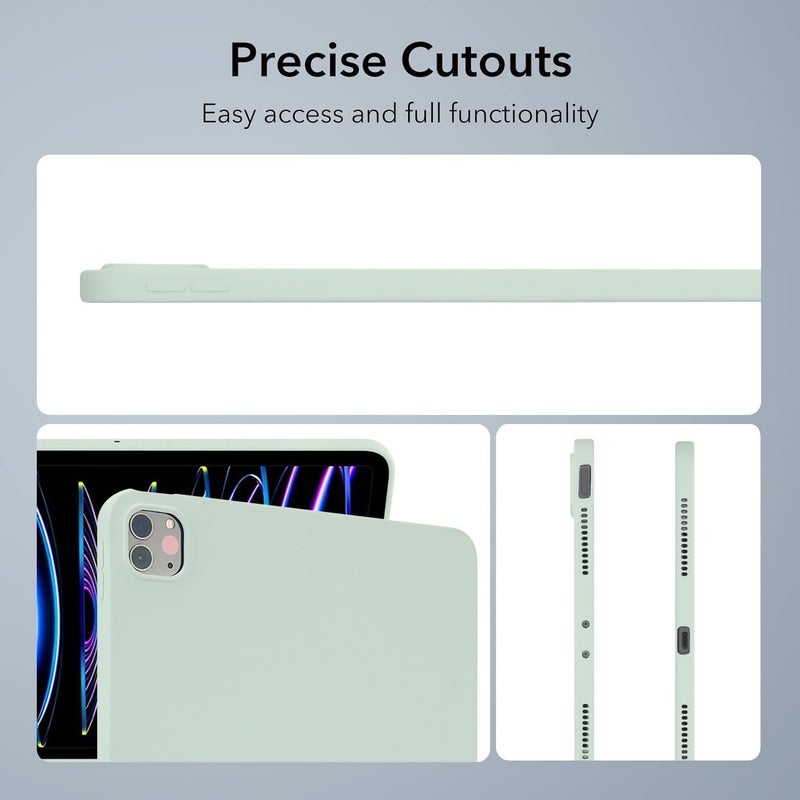 Tablet Case for iPad Air 13inch 2024 Soft TPU Slim Shockproof Protective Case,Slim Fit Lightweight Smart Cover for iPad Air 13inch 2024(Mint Green) - Image 3