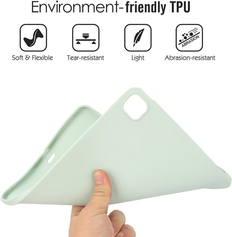 Tablet Case for iPad Air 13inch 2024 Soft TPU Slim Shockproof Protective Case,Slim Fit Lightweight Smart Cover for iPad Air 13inch 2024(Mint Green) - Image 4