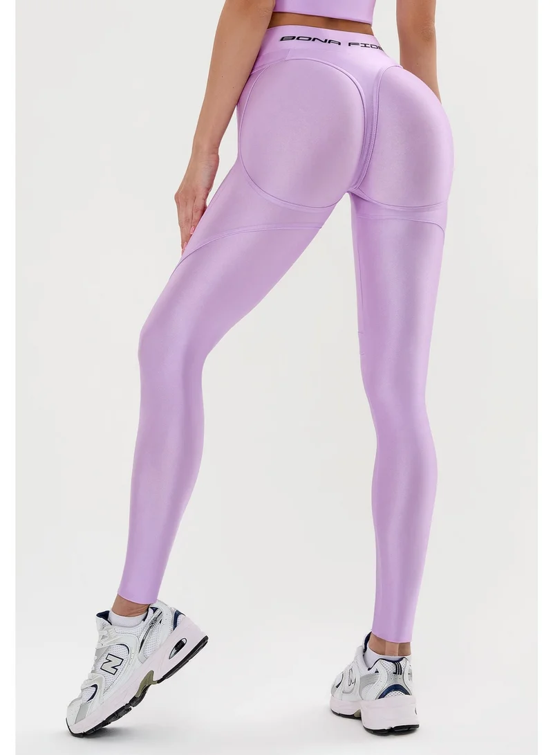 Bona Fide Bona Fide Premium High-Waisted Shape-Enhancing Leggings for Women - Tummy Control Sculpting Gym Yoga Pants - Moisture-Wicking Compression Workout Tights - Professional Fitness Apparel - Lavender