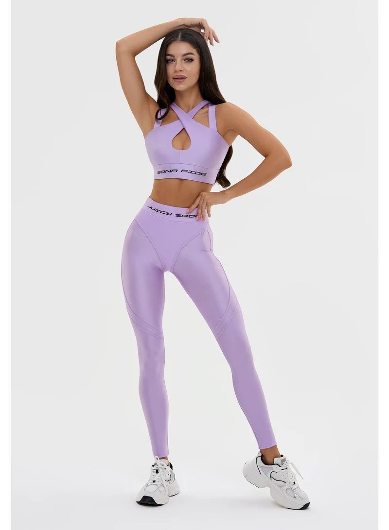 Bona Fide Extra Push-up Juicy Lilac Extra Juicy Gym Leggings for Women for Women | Best Price UAE