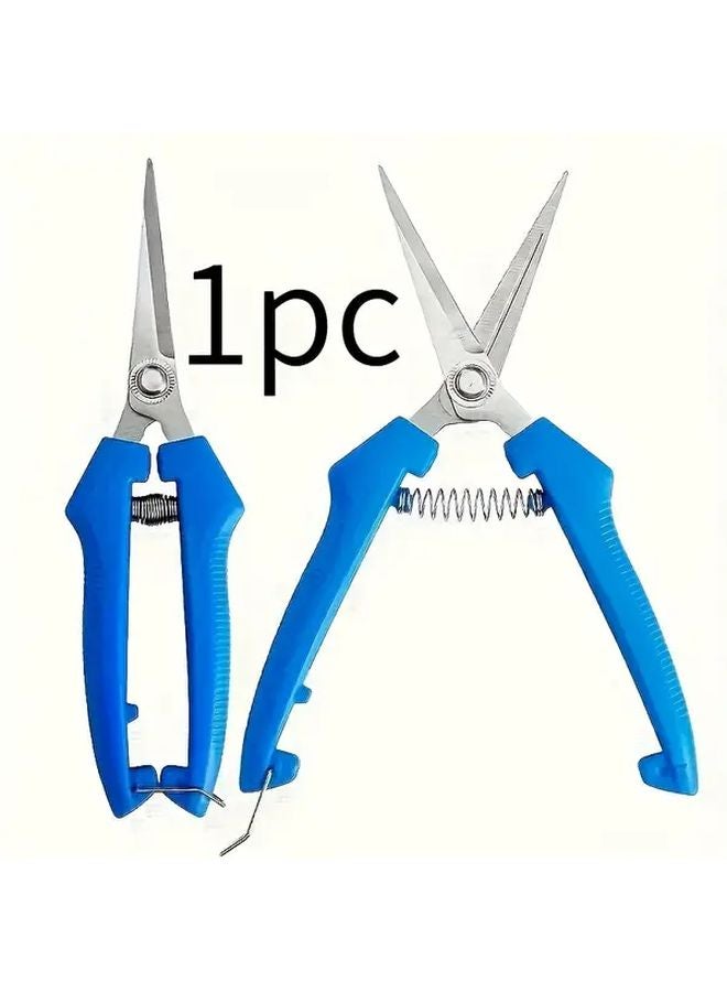 Blue Ergonomic Gardening Shears Easy Pruning Classic Style for Home Garden - Image 1