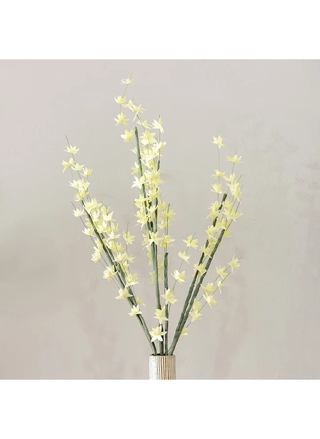 DANUBE HOME Bloomin Artificial Flowers for Home Wedding Office and Other Party Decorations Natural Look Fake Flowers Yellow L 15 x W 110 x H 15 cm