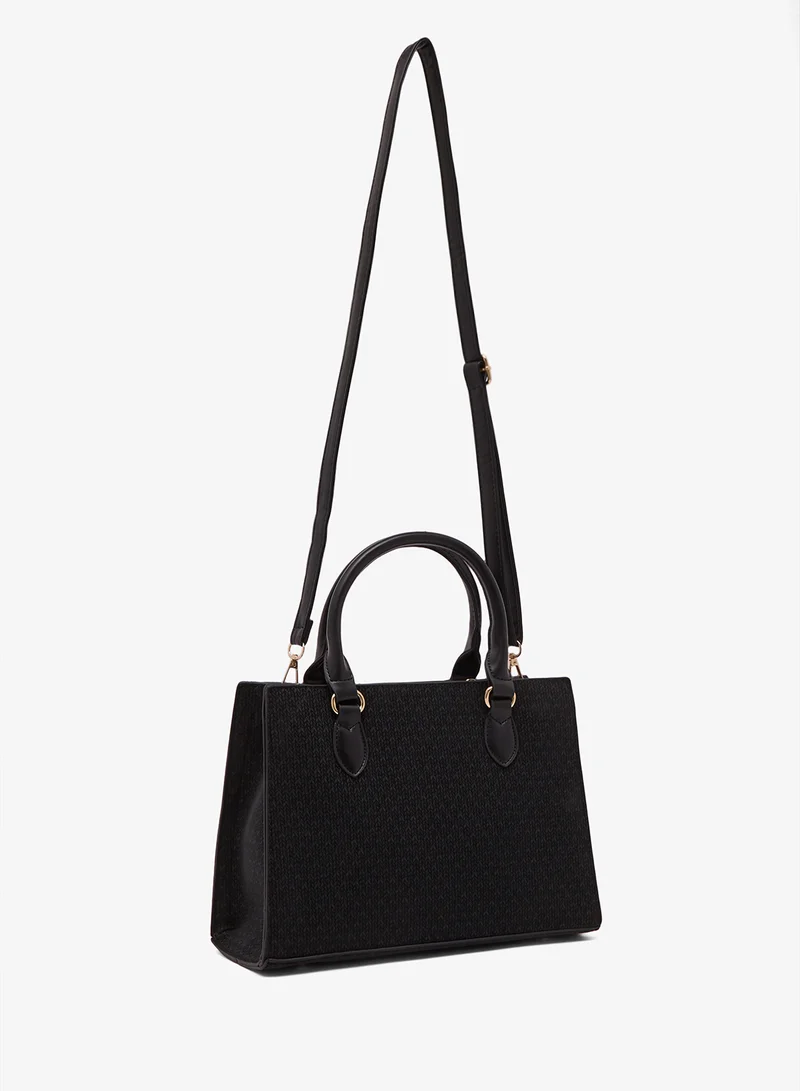 ايلا Classic Structured Satchel with Shoulder Strap