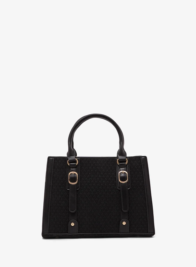ايلا Classic Structured Satchel with Shoulder Strap