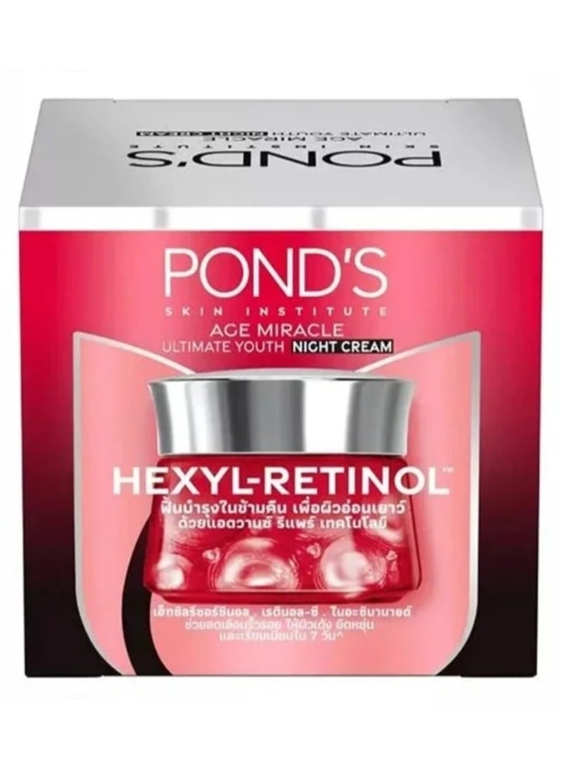Pond's Age Miracle Ultimate Youth Night Cream Hexyl-Retinol 45g  - Image 1