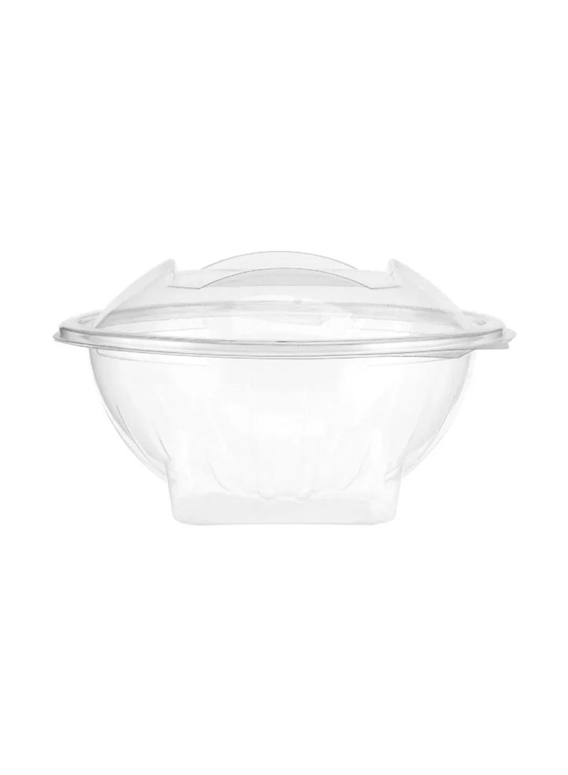 Ideal Pack Clear Hinged Flower Bowls – 12 oz | 10 Pieces | Disposable Plastic Containers with Secure Lid | Great for Takeout, Dessert, Snacks & Catering - Image 4