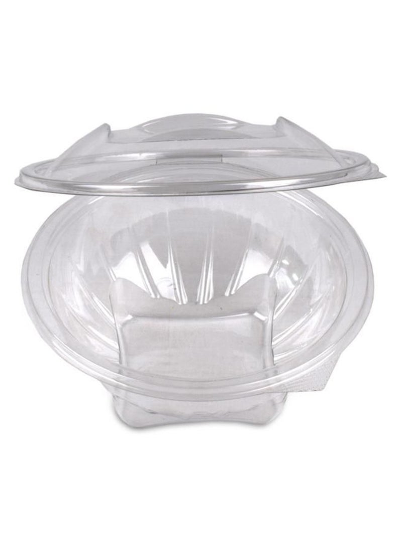 Ideal Pack Clear Hinged Flower Bowls – 12 oz | 10 Pieces | Disposable Plastic Containers with Secure Lid | Great for Takeout, Dessert, Snacks & Catering - Image 5