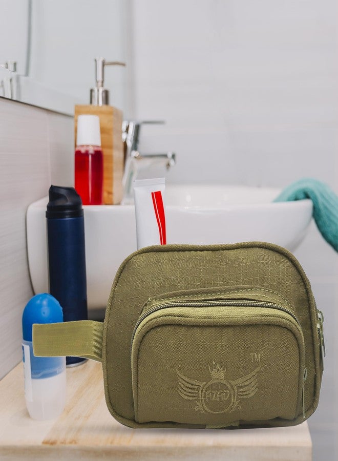 آذاد طقم حلاقة عسكري مزود بأقسام وجيوب متعددة (أخضر فاتح) - Image 2