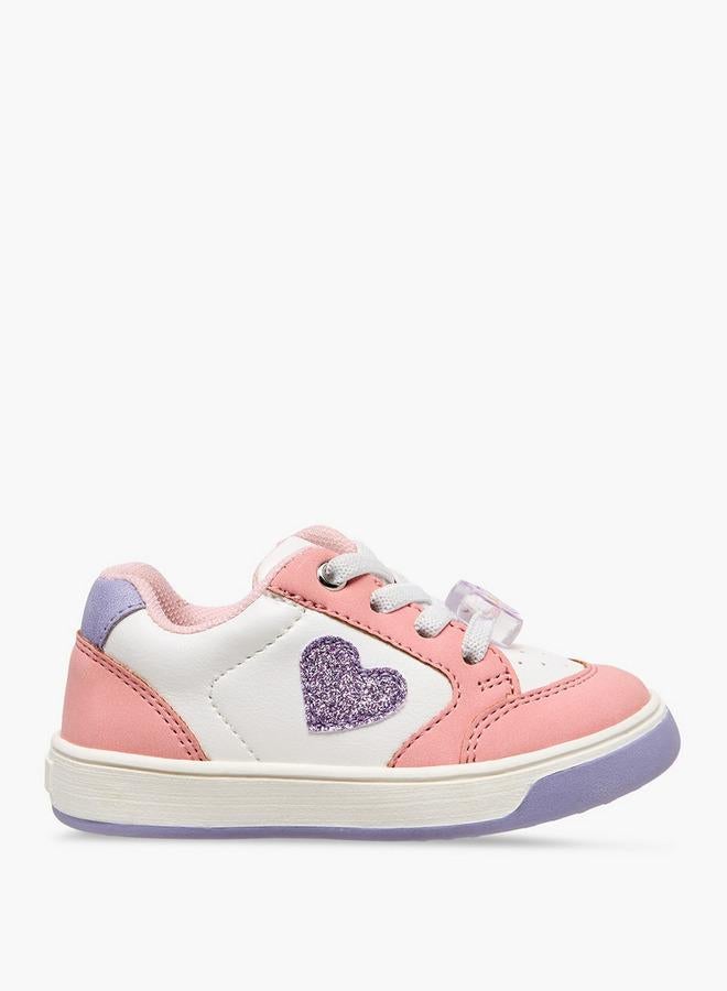 Barefeet Girls Heart Detail Sneakers - Image 3