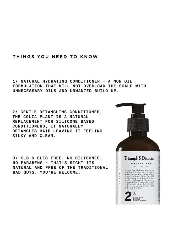 Triumph & Disaster | Conditioner, Moisturizing, Hydrating & Detangling Hair Conditioner with Keratin for Dry, Damaged Hair for Men & Women, 19.22 fl oz - Image 2