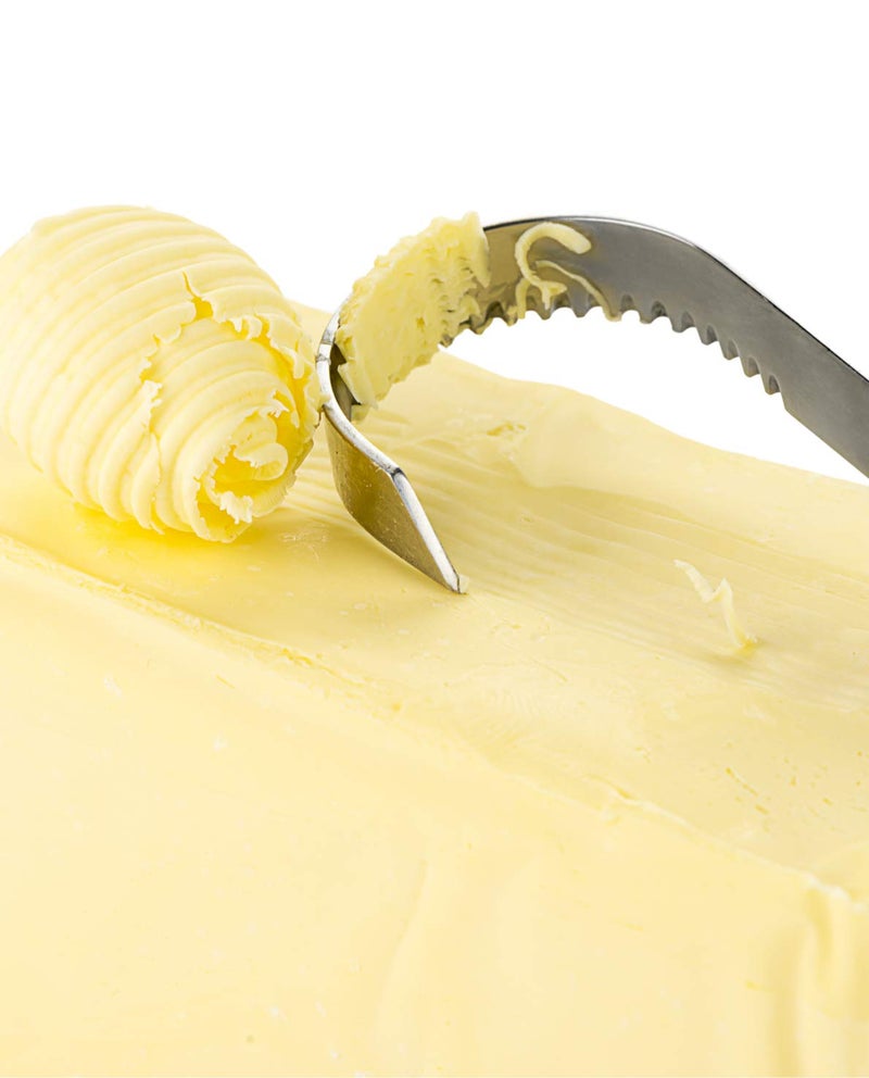 triangle Butter Curler - Hook-Shaped Stainless Steel Serrated Blade - Creates Decorative Butter Garnishes - GreenGrip Handle - Dishwasher Safe - Made in Germany - Image 2