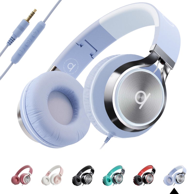 ARTIX CL750 Wired Headphones with Mic Noise Isolating OnEar Headphones for Computer and Laptop Wired Plug in Corded Headphone with Wire Foldable Aux Jack 35mm - Image 2