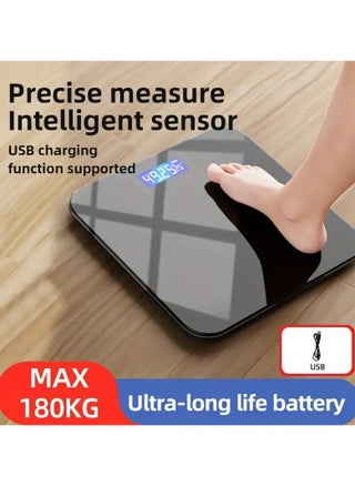Accurate Digital Weight Scale with USB Charging – Sleek Smart Design for Home Fitness,Rechargeable Smart Body Scale – High-Precision Digital Display for Daily Weight Tracking - pzsku/ZBA9BCAA12E8904A50C91Z/45/1749475708/56bbeb5f-028e-43af-852e-0b2e352d0e2e